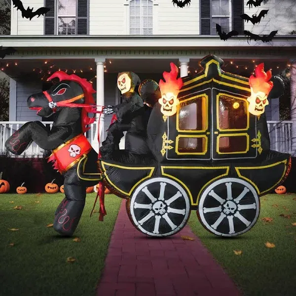 Joyin 10FT Inflatable Halloween Carriage Prop