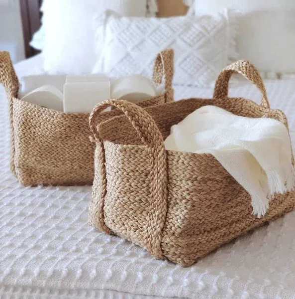 Goobloo Handmade Woven Basket Set of 2