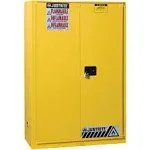 Justrite 894520 Safety Cabinet, 45 gal, Yellow