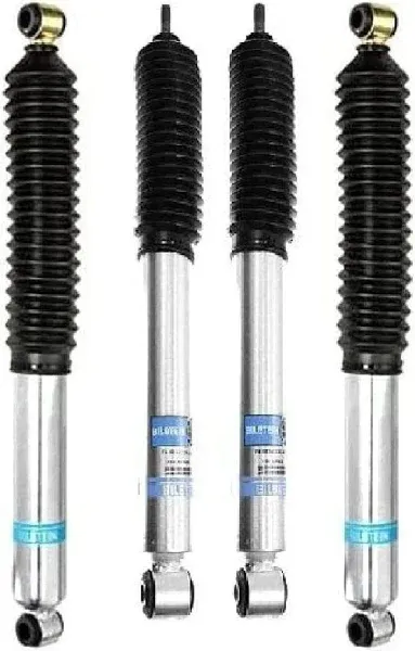 Bilstein B8 5100 Front and Rear Monotube Shock Absorbers for Dodge Ram 1500 2500 3500 with 0-2.5 inch Front Lift and 0-1 inch Rear Lift | Includes