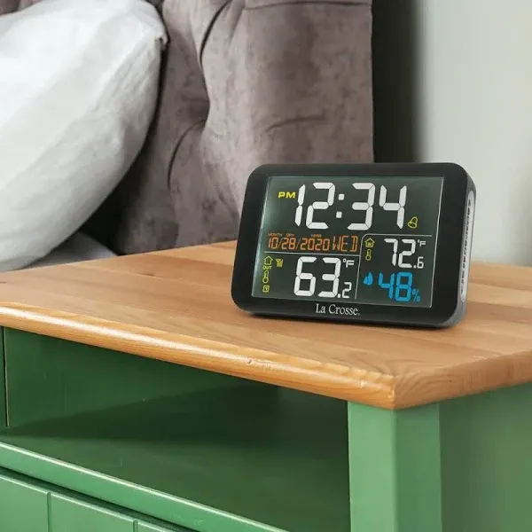 La Crosse Technology Digital Electric Tabletop Clock with Alarm 308-66677-INT