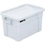 Rubbermaid Commercial Products Brute Tote Storage Container With Lid, 