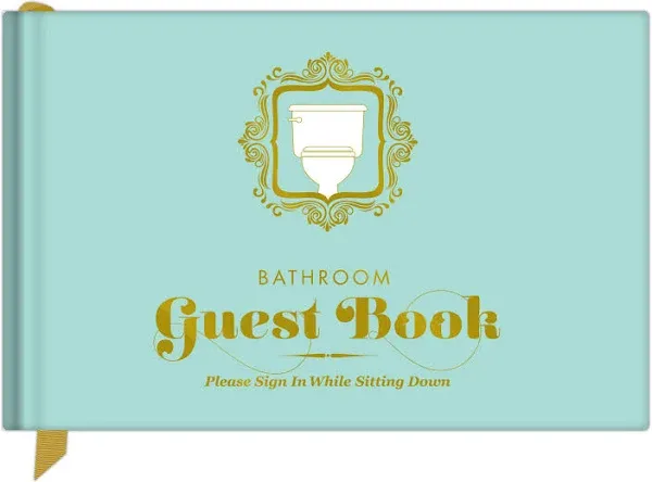  Bathroom Guest Book 