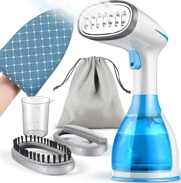 Steamer for Clothes, 15S Heat up Handheld Clothes Steamer with Ironing Glove, P