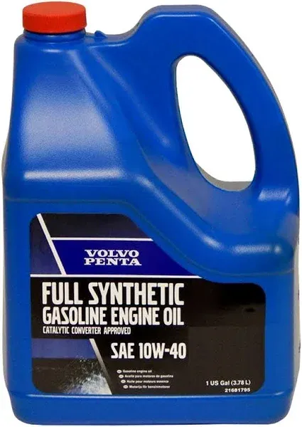 Volvo Penta New Oem 10w-40 Full Synthetic Gasoline Engine Oil