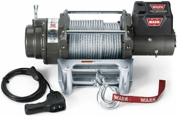 Warn 265072 M12000 Self-Recovery Electric Winch - 12,000 lbs. 125 ft. Steel Line