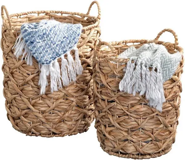 Honey-Can-Do, 2-Piece Wicker Nesting Basket with Handle