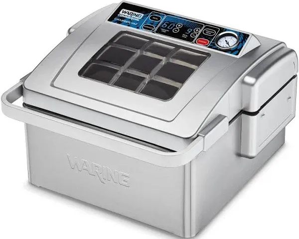 Waring Commercial WCV300 Vacuum Sealer, Silver 2 Gallon Bag Capacity