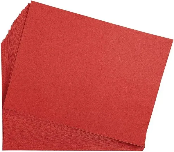 Colorations® Red 9" x 12" Heavyweight Construction Paper Pack - 50 Sheets