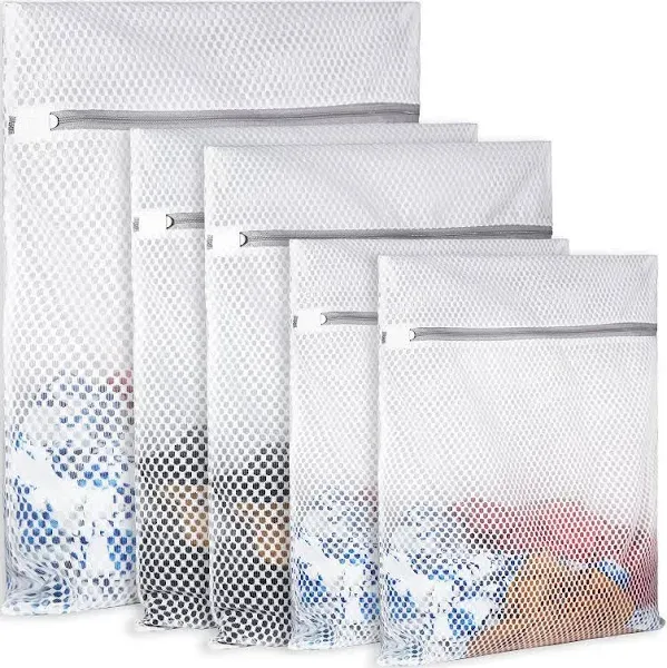 Extra Large Honeycomb Mesh Laundry Bag125gsm Net Fabric Durable 2Large, 3Medium