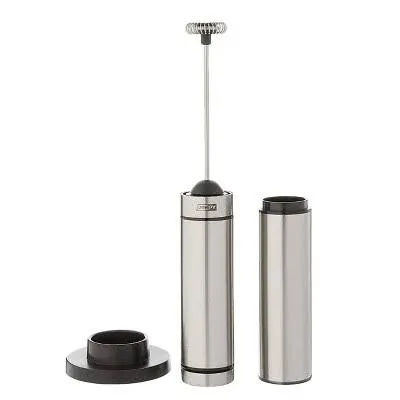 AdHoc Rapido Automatic Milk and Sauce Frother, Stainless Steel and Black