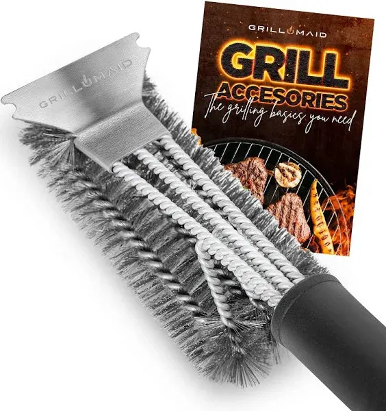 GRILLUMAID BBQ Grill Brush and Scraper