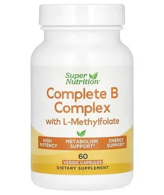 Super Nutrition Complete B Complex 180 Veggie Capsules