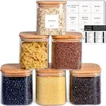 Square Glass Jars 27 oz / 6