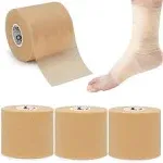 Pre Wrap Tape 4-Rolls - Athletic Foam Underwrap for Sports Protect for Ankles...