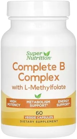 Super Nutrition Complete B Complex 180 Veggie Capsules