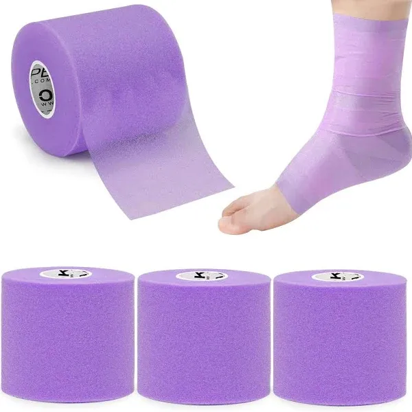 Pre Wrap Tape 4-Rolls - Athletic Foam Underwrap for Sports Protect for Ankles...