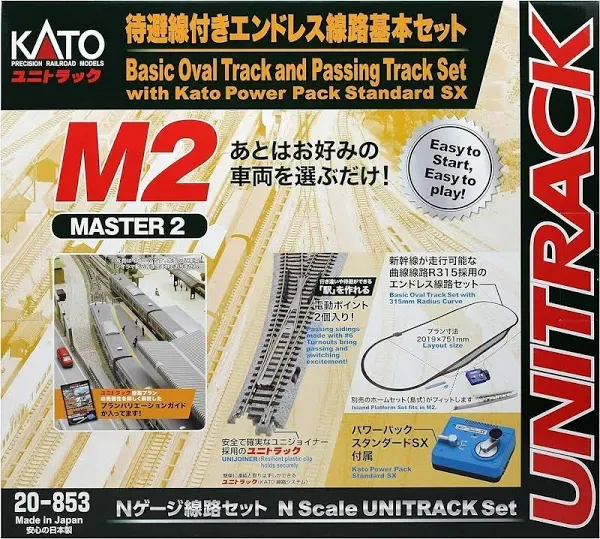 KATO N Gauge M2 Endless Basic Set Master 2 w/ Standby Line 20-853 Model Train