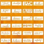 24 Pcs Welcome and Home StencilSweet Home Decor Stencils Template Family Sayi...