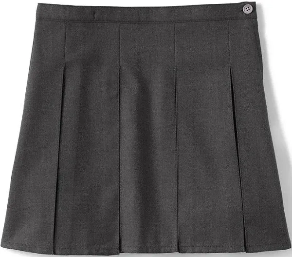 Lands' End Women's School Uniform Box Pleat Skirt Top of Knee