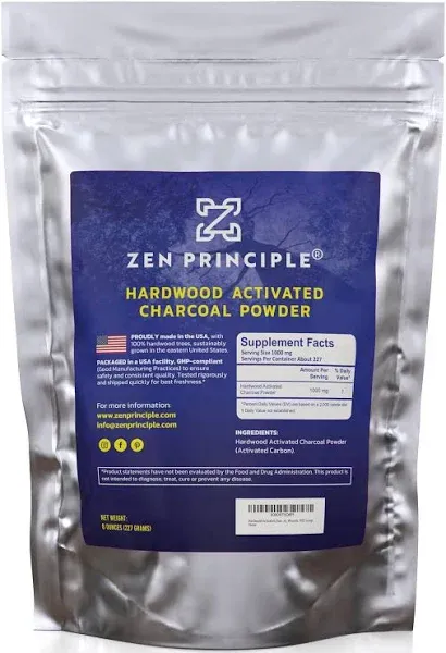 Large 2.5 lb Hardwood Activated Charcoal Powder 100 Percent from USA Trees. All Natural. Whitens Teeth, Rejuvenates Skin and Hair, Supports Better Digestion!