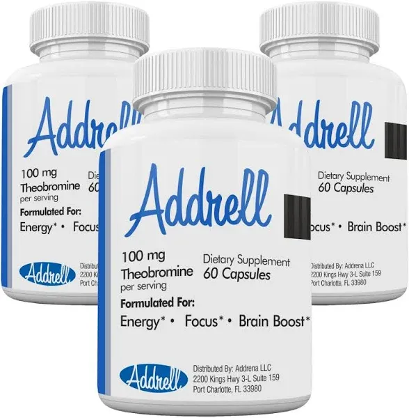 Focus Pep Addrell Energy Stimulant Pills Study Alternative Pill Supplement