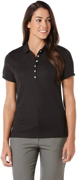 Callaway Women's Short Sleeve Ottoman Performance Golf Polo With Sun Protection