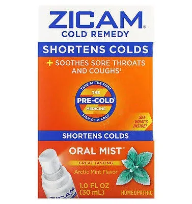 Zicam Cold Remedy Zinc Arctic Mint Oral Mist, 1 Ounce