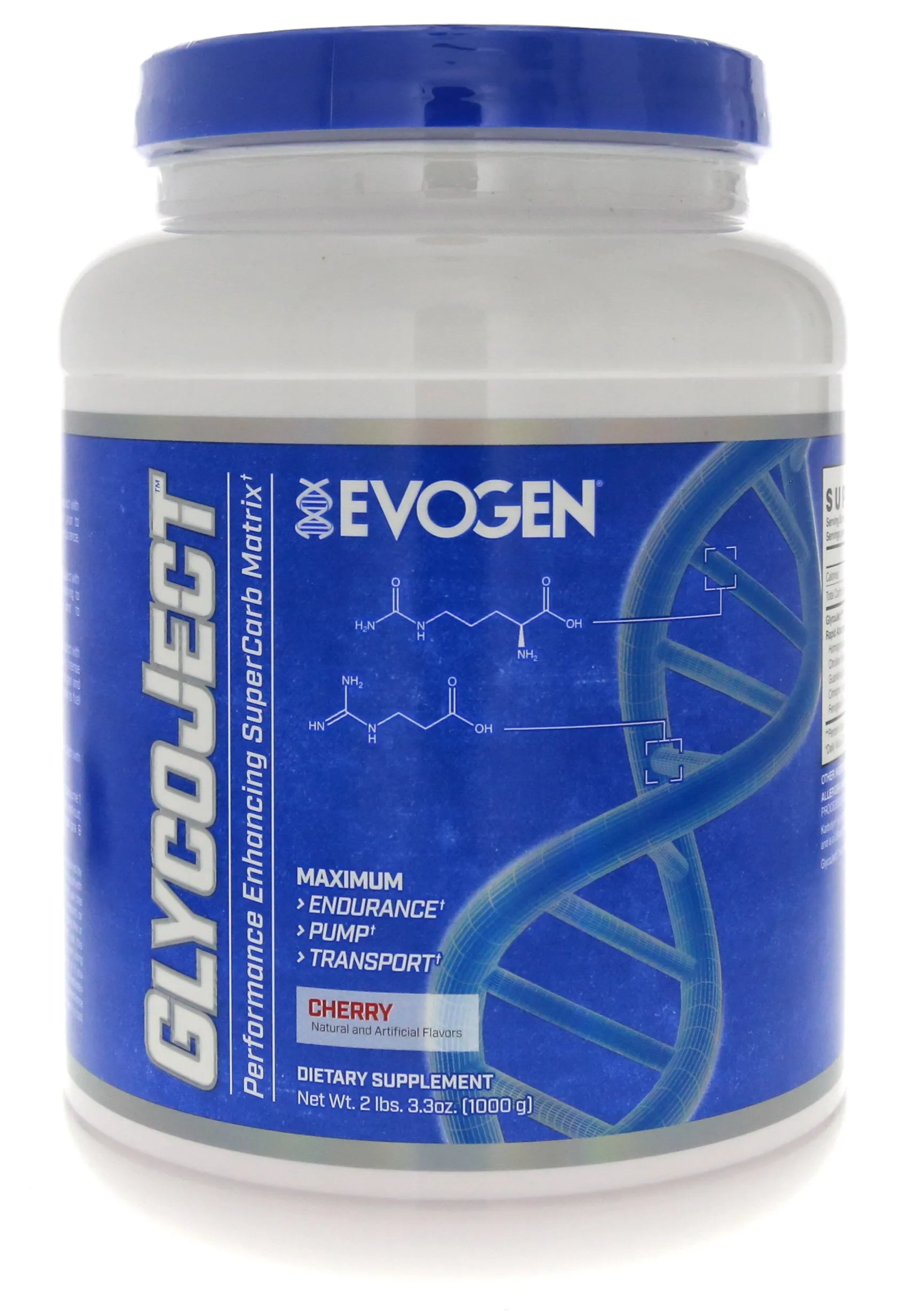 Evogen GlycoJect | Extreme KarbolynÂ® Carbohydrate Powder | Cherry | 36 Servings