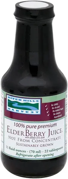 River Hills Harvest, Elderberry Juice, 11 Ounce