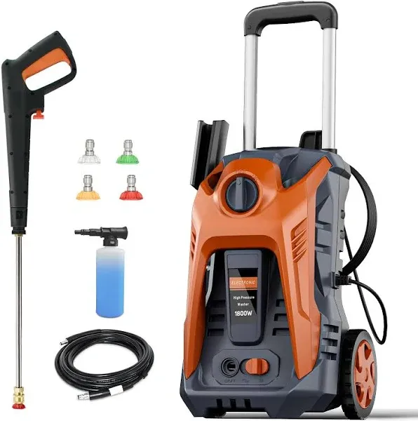 Electric Power Washer 4000 PSI Max 3.5 GPM Pressure Washer with 25ft Hose, 4 Quick Connect Nozzle and 16.9 Oz Soap Tank