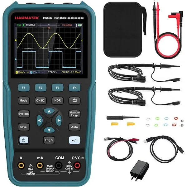 HANMATEK 3 in 1 Handheld Oscilloscope Multimeter