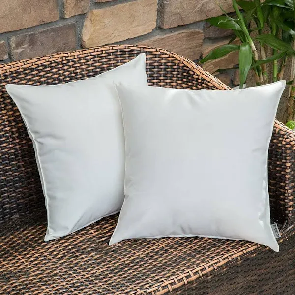 4 Pack Decorative Outdoor Waterproof Pillow Covers Square Garden Cushion Cover