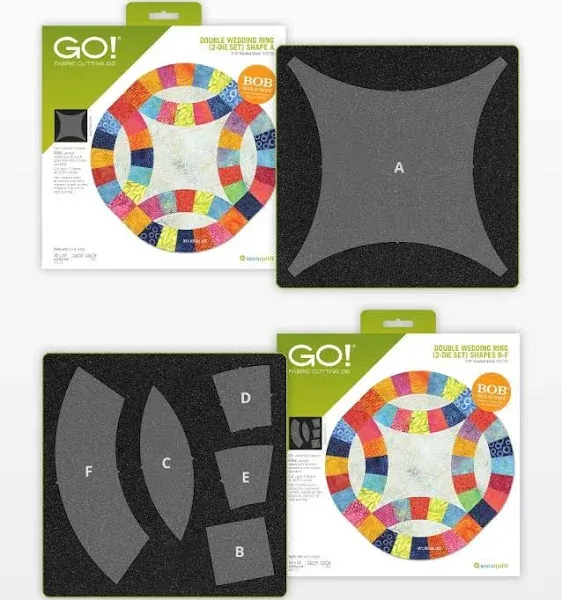 AccuQuilt GO! Double Wedding Ring Fabric Cutting Set