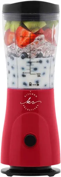 Kitchen Selectives 15oz Personal Blender w/ Drink-Through Lid