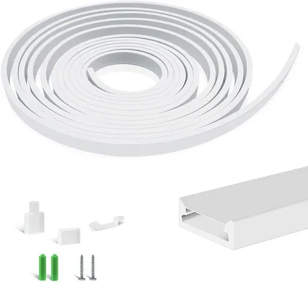 BIRRAY 16.4FT/5M Silicone LED Channel System Side Emitting 6x13mm DIY LED Neon Rope Light Ip67 Waterproof for ≤8mm LED Strip Lights Installation