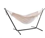 Vivere Double Hammock with Stand - Natural