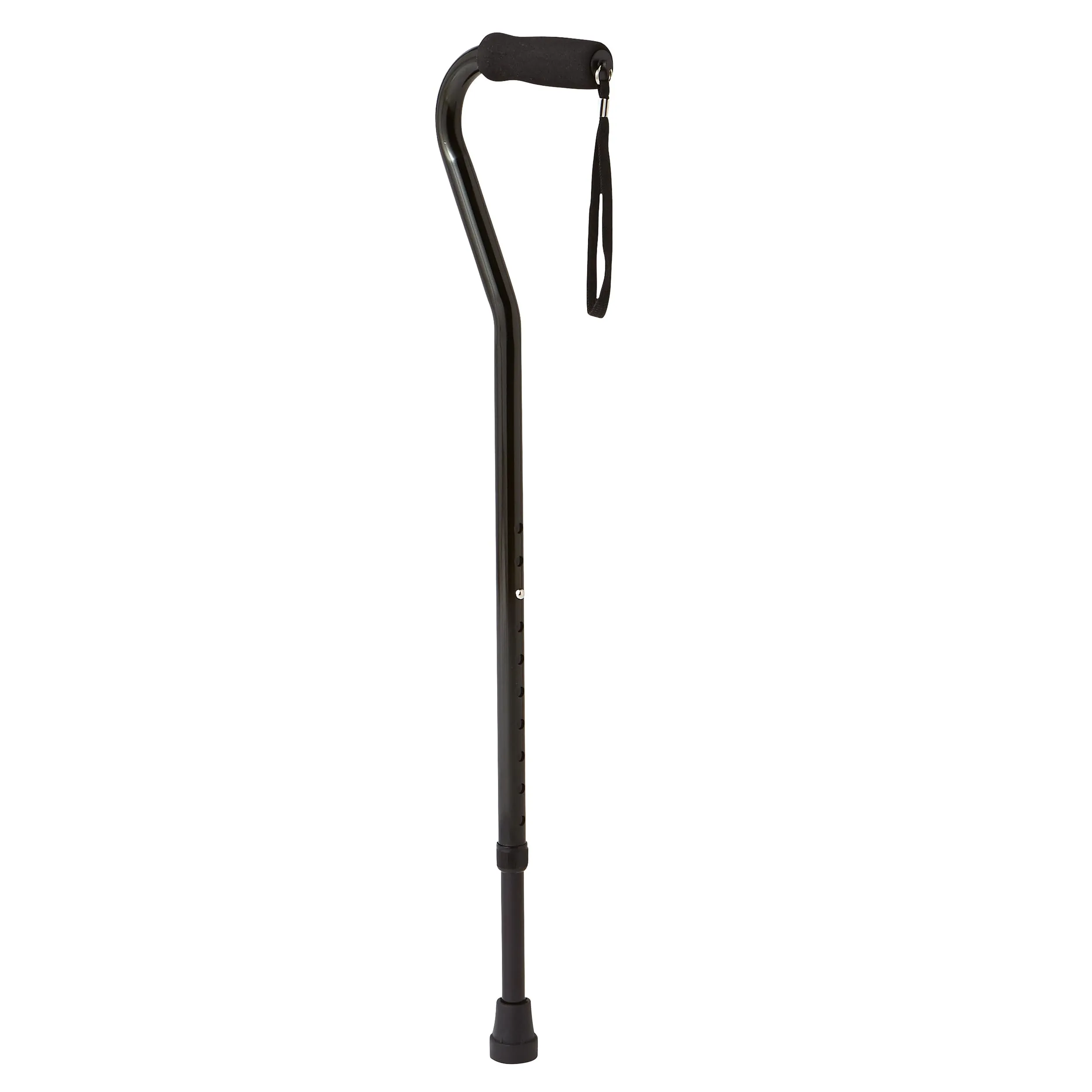 Medline Aluminum Chrome Offset Walking Cane