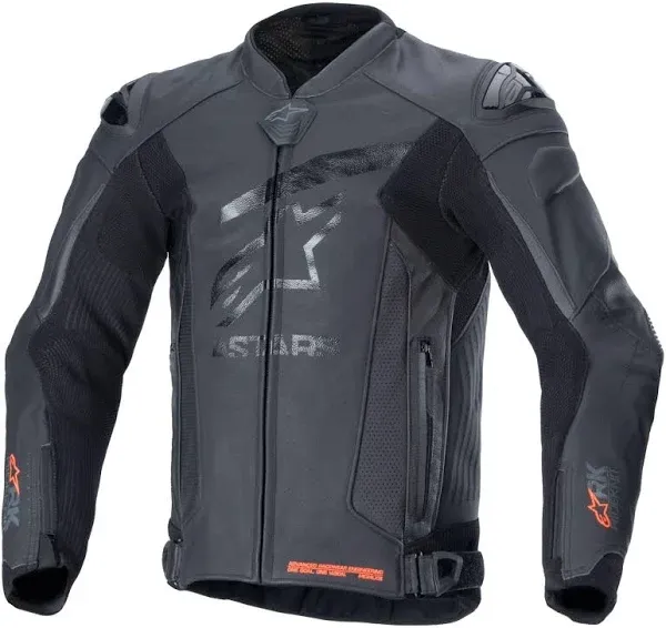 Alpinestars GP Plus R V4 Rideknit Leather Jacket (48, Black/Black)