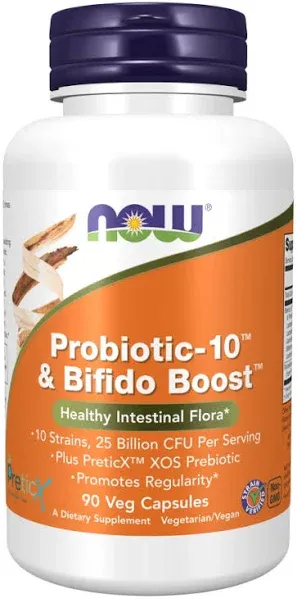 Now Foods - Probiotic-10 & Bifido Boost - 90 vcaps