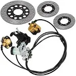 Vevor Go Kart Brake Master Cylinder Kit Go Kart Hydraulic Brake Kit Universal Go Karts Brake Kit Kandi Complete Including Master Cylinder, Hose, Caliper, Pad for 150cc : Automotive