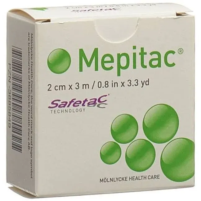 Mepitac 298300 Soft Silicone Tape, 2 cm x 3 /0.8 in x 3.3 yd