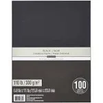 Heavyweight 8.5" x 11" Cardstock Paper by Recollections 100 Sheets in Black | Michaels