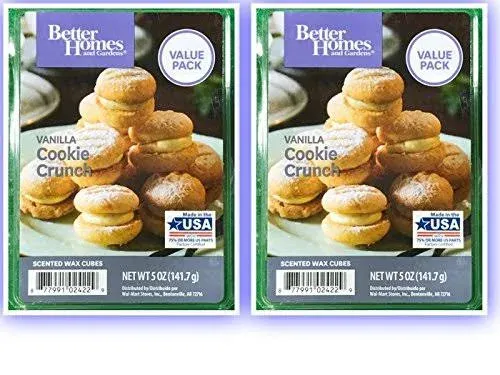 Better Homes and Gardens Vanilla Cookie Crunch Wax Cubes 5oz 2-Pack