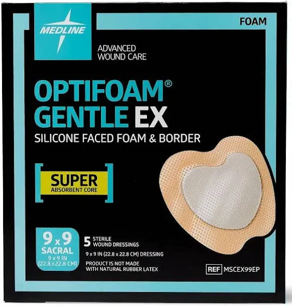 Medline Optifoam Gentle EX Bordered Foam Dressing