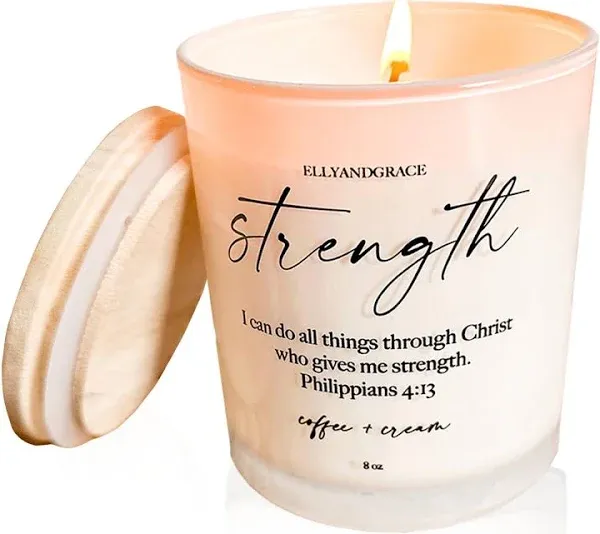 Strength Glass Soy Candle