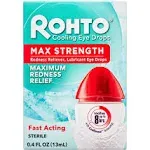 Rohto Cooling Maximum Redness Relief Eye Drops - 0.4 oz bottle