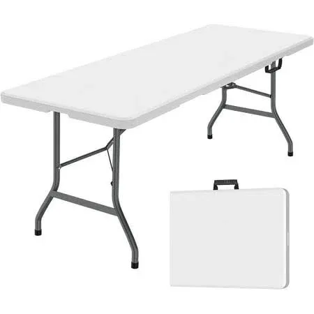 6 Foot Folding Indoor Outdoor Picnic Party Dining Camp Tables Table