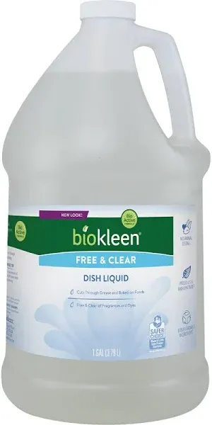 Biokleen Free & Clear Dish Liquid Soap