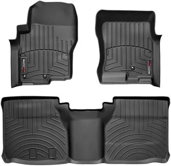 WeatherTech Custom Fit FloorLiners for Equator, Frontier - 1st Row (441761), Black